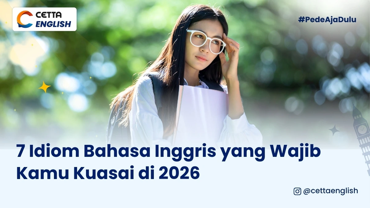 ilustrasi anak muda yang mengerti idiom bahasa Inggris