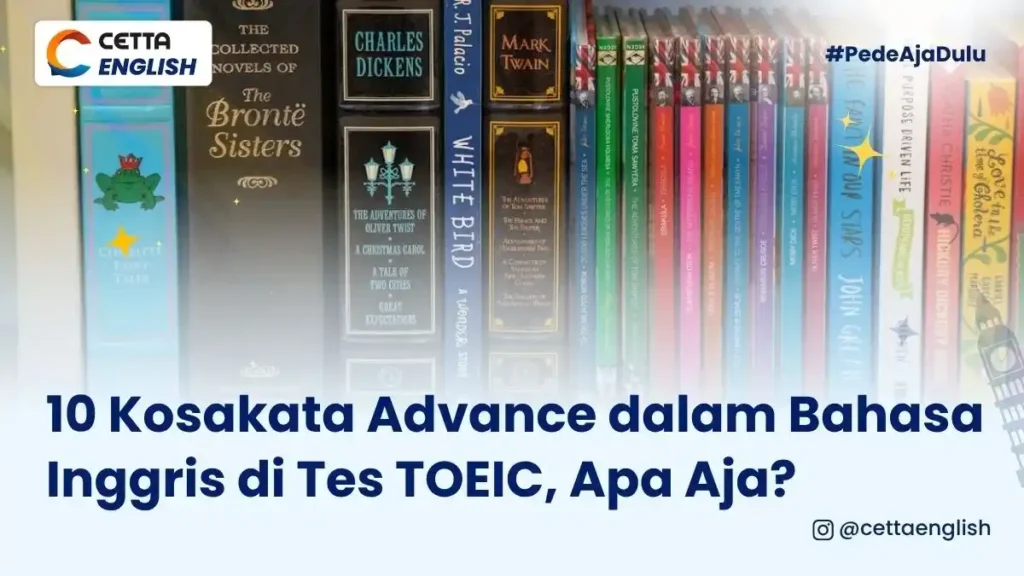ilustrasi buku-buku untuk meningkatkan kosakata advance dalam bahasa Inggris|tes TOEIC