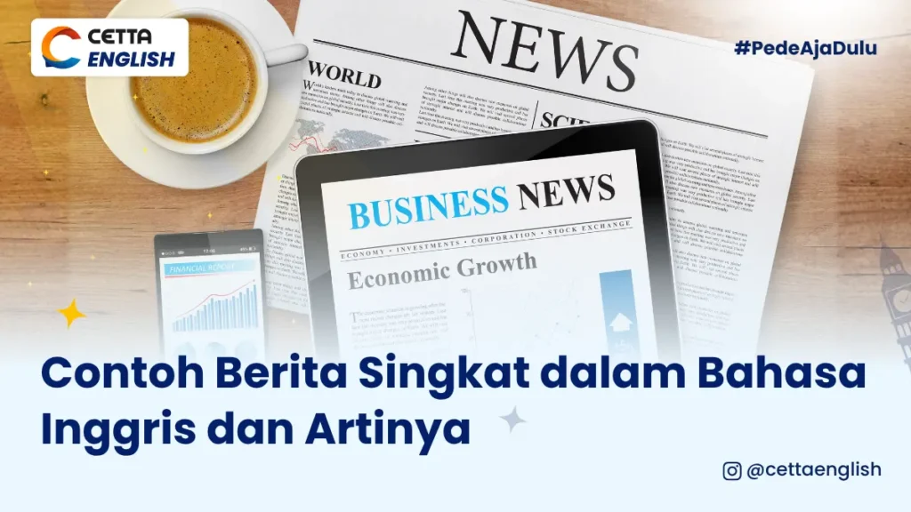 Tampak berita di koran