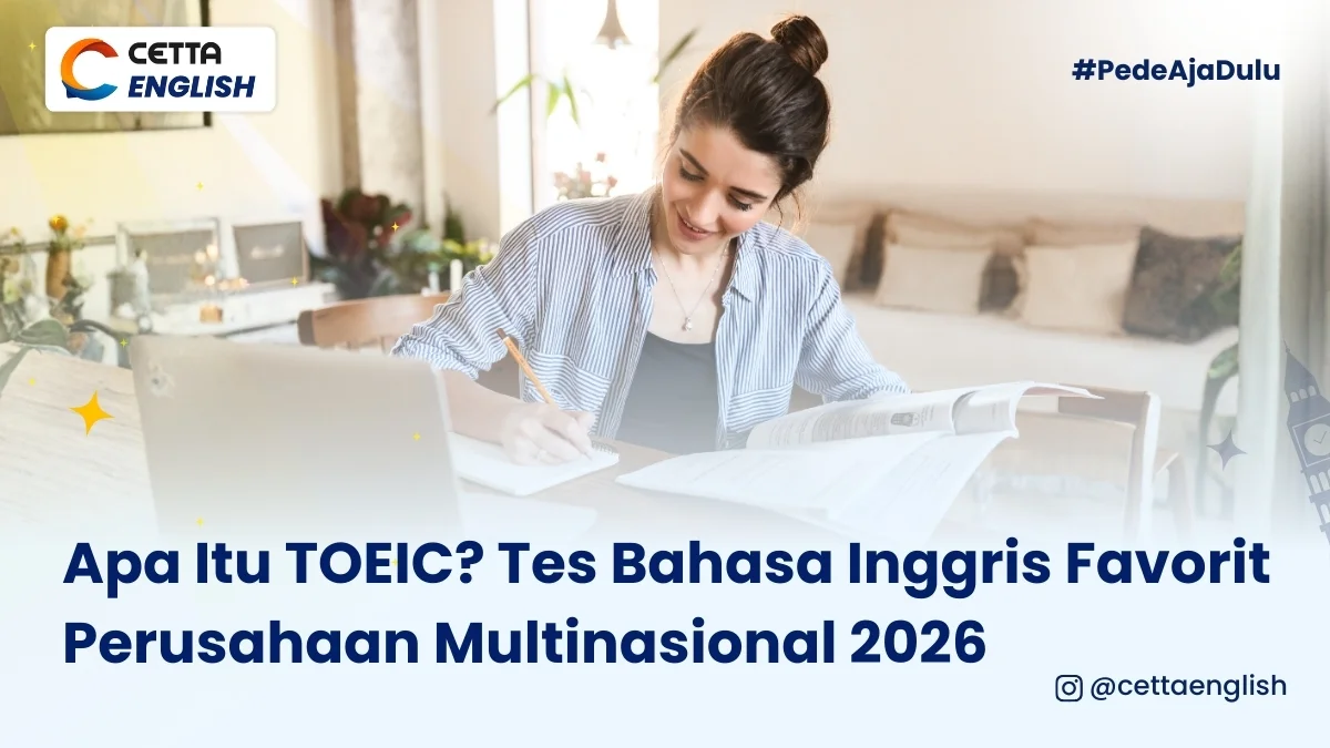 seornag wanita sedang mempersiapkan tes bahasa Inggris TOEIC 2026|sertifikat-toefl