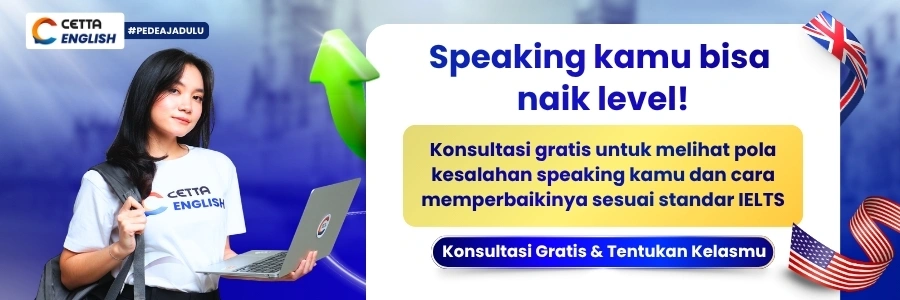 CTA banner kursus speaking untuk tingkatkan skill
