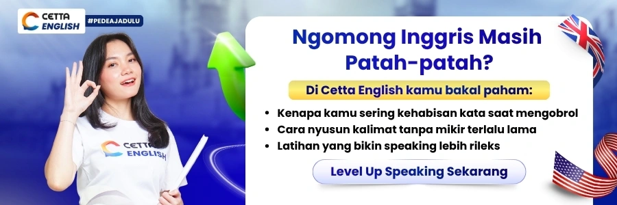 CTA banner kursus speaking untuk tingkatkan skill