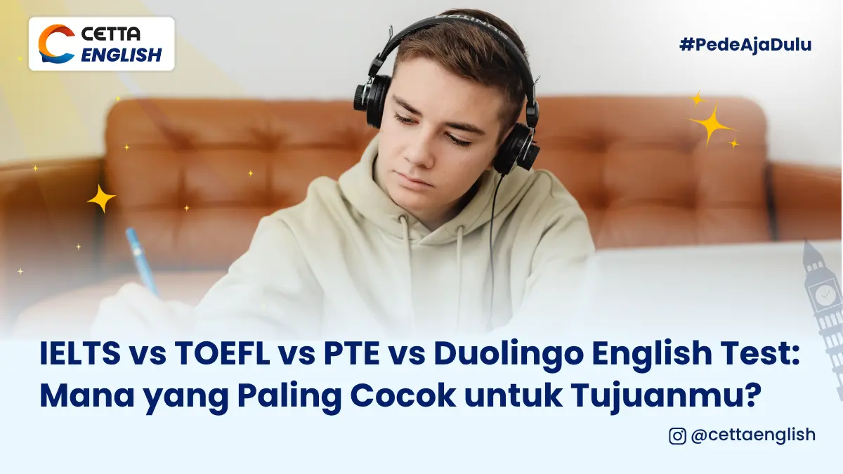 seorang anak lelaki memakai headphone terlihat seperti sambil mengerjakan sebuah test di lembar kertas