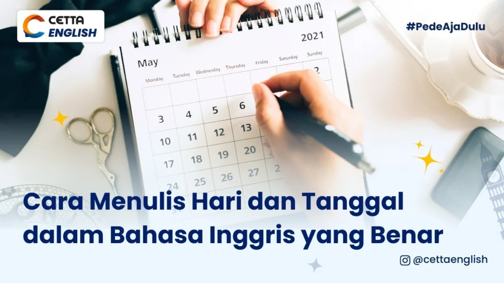 cara menulis hari