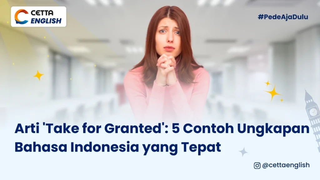 ekspresi perasaan menyesal karena telah take for granted