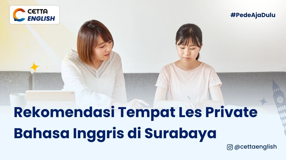 ilustrasi guru les yang mengajar seorang anak di tempat les|Rekomendasi Tempat Les Private Bahasa Inggris di Surabaya