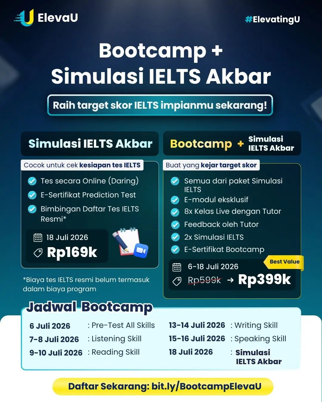 Bootcamp dan Simulasi IELTS
